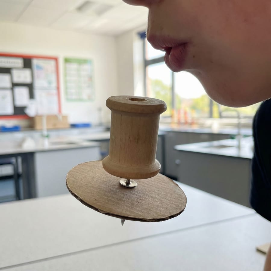 Bernoulli’s Principle experiment setup